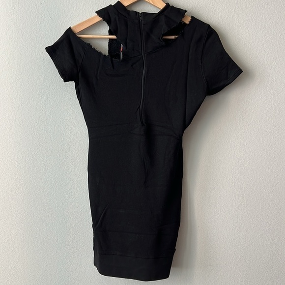 n:PHILANTHROPY Brea Bodycon Dress Cut Outs in Black Size XS NWT! - Picture 9 of 9